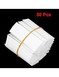 Tubo termorretráctil de PVC uxcell de 0.669 in, 50 unidades precortadas para pila AAA, 1.890 in, color blanco