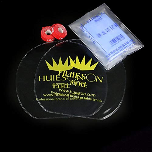 Yunhigh Professional Table Tennis Care Kit Set - Rubber Protective Film+Cleaner Sponge+ Racket Edge Protection Tape Table Tennis Accessories