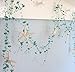 Beach Decor Nautical Beaded Starfish Garland - White Starfish Decorative Garland - 5FT TEAL