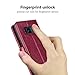 OCASE Samsung Galaxy S8 Case Leather Flip Wallet Case for Samsung Galaxy S8 Devices - Burgundy