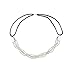 LUX ACCESSORIES Stretch Mesh and Pave Thick Braid Fit Headband Head Piece Hair Accessory