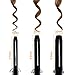 PARWIN PRO Hair Curling Iron 3/4 Inch Professional Curling Wand with Auto Off and Cool Tip for All Hair Types, Tourmaline Ceramic Curling Iron, Black