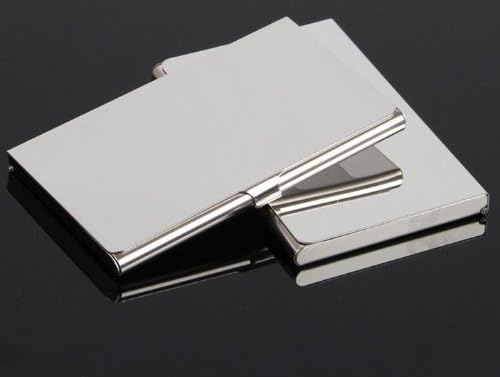 Ascetic Tour Stainless Steel Id Holder Card Case Business Box Case Bank Organizer Cross