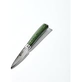 HexClad 3.5" Japanese Damascus Stainless Steel Paring Knife, Full Tang | Full Tang Construction, Pakkawood Handle, 67 Layers Steel