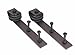 TMS® 5 FT Country Antique Dark Coffee Steel Sliding Barn Wood Door Hardware Track Set