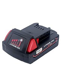 Epowon 2500mAh 18Volt M18 Batería de Repuesto para Milwaukee 18V XC Compact 48-11-1811 48-11-1815 48-11-1820 Herramientas de Energía