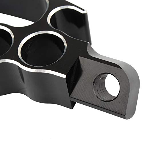 Motorcycle Flying Foot Pegs Black Forward Controls Floorboard Footpegs Footrest For Sportster XL Dyna Softail V-Rod Streetfigher Chopper - Thumbnail 4