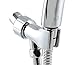 ShowerMaxx | Shower Head Holder in Polished Chrome Finish | Mount for Handheld Showerheads | Arm Bracket with Swivel Ball Connector | Adjustable Universal 1/2 in Male Female Shower Heads Wall Mount