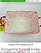 LANGYASHAN Rectangular Storage Bin Collapse Canvas Fabric Cartoon Storage Basket with Handles for Organizing Home Kitchen Boys and Girls Toys Office Closet Shelf Baskets (Rec pink whale)