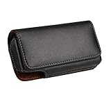 Yuzihan Samsung Galaxy S7 S6 S6 Edge S5 5.1 Inch Belt Holster Case Pouch Horizontal Premium Leather Pouch Belt Holster Holder Case With Belt Clip Belt Loop Only For Bare Phone