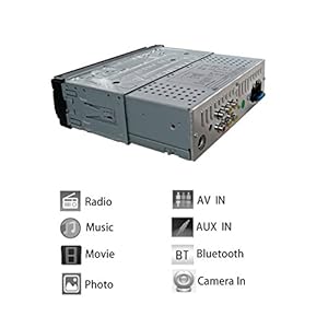 EZoneTronics Indash Autoradio 7 Pollici Richiudibile 1DIN Schermo Pieghevole Auto Radio Stereo FM Bluetooth MP3 MP4… - immagine 3