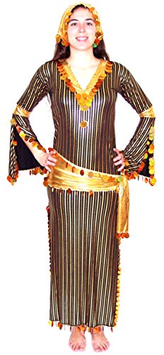Women Belly Dance Folkloric Baladi Galabeya Dress Costume Multiple Colors