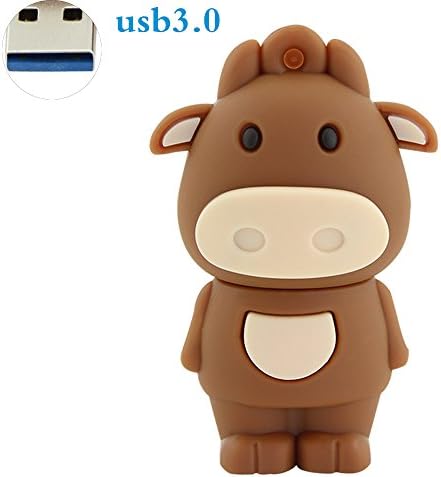 Funnyusb 32 GB USB 3.0 Flash Drive Super Speed 12 Chinese Zodiac Animal Cow Shape Pendrive Memory Flash Stick Drive Thumb Stick Cartoon Pendrive