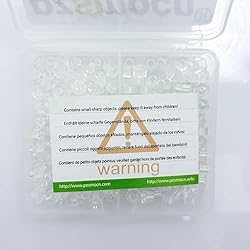 Pzsmocn 200 Pieces/100 Sets M3*3 mm PC Transparent
