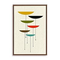 Framed Canvas Wall Art Abstract Colorful Canvas Prints Home Artwork Decoration for Living Room,Bedroom - 16x24 inches