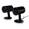 Razer Nommo Chroma: Custom Woven 3″ Glass Fiber Drivers – Rear-Facing Bass Ports – Bass Knob w/ Automatic Gain Control – Razer Chroma Enabled – Full Range 2.0 PC Gaming Speakers, Black