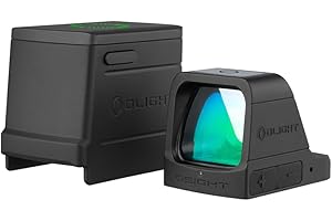OLIGHT Osight 3 MOA Rechargeable Dot Open Reflex Sight with Charging Cover, Tactical Parallax-Free Sights, Picatinny Mount Compatible - Green/Red Dot Options