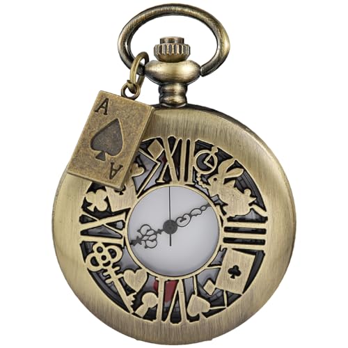 Nostalgia Movie Theme Design Alloy Quartz Pocket Watch with Necklace Chain