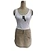 Mansy Women's Ladies Chiffon Long Top Blouse Summer Womens Sleeveless Mini Dress , White , XX-Large