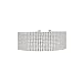 3-12Row Thick Wide Clear Rhinestone Crystal Choker Necklace for Women Set of 3