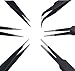 Generic ESD Precision Anti-static Tweezers Stainless Steel Tweezers With a Bag for Electronics Jewelry-making Repairing 6pcs