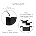 Ouddy Molds Silicone Ice Cube Tray with Lid, One Size, black01