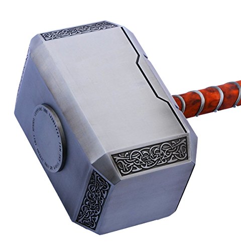 Gmasking 2016 Norse Mythology Aluminum Thor Mjolnir Solid Hammer Full Size Exclusive Props
