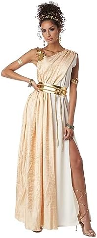 grecian cream dress 80s Grecian Cream Full Skirt Sleeveless Midi Dress / M