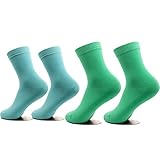AYAOQIANG 2 Pairs Moisturizing Gel Heel Socks for Dry Hard Cracked Skin,Comfy Recovery Socks Day Night Care fits U.S（Woman-5-9）