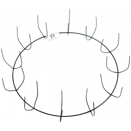 Richland EZ Wreath Frame 12" Green Wire Clamp Style Set of 12
