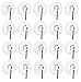 FlanicaUSA 20 Pack Clear Plastic Strong Suction Cup with Removable Hook (7/8