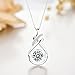 VAN RORSI&MO 2.0 ct Necklaces for Women ''Love you Forever'' Cubic Zirconia Sterling Silver Pendant Necklace, 18''