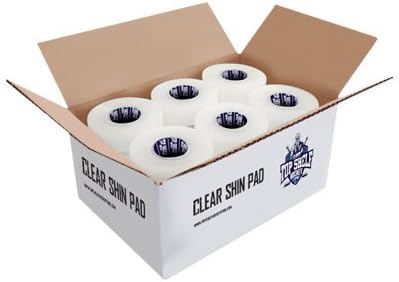 Hockey Clear Shin Pad Tape 1"x 25yrds Bulk Top Shelf Hockey 24 Rolls