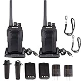 Retevis RT27 Walkie Talkies for Adults FRS Radios UHF 22 CH Scan VOX Hand Free 1100 mAh Security Outdoor 2 Way Radios (2 Pack)