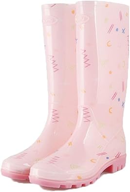 Amazon ロング 24 0cm ラバー ピンク１ レイン ブーツ レディース 女性 ロングブーツ 可愛い レディース ジョッキーブーツ 軽量 長靴 雨靴 防水 アウトドア フェス 登山 シューズ 靴 雨 雪 レディース用防寒レインブーツ 暖か長靴 完全防水 ドドシューズ レインシューズ