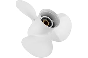 Qiclear OEM Upgrade Aluminum Outboard Moto Boat Propeller fit Yamaha Engines 60-115 HP, 13.25x17p,13.5x15p,13x19p,13x17p-4B 15 Spline Tooth