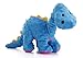 goDog 770163 Dinos Bruto with Chew Guard Technology Tough Plush Dog Toy, Large, Blue