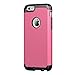 LUVVITT [Ultra Armor] Shock Absorbing Case Best Heavy Duty Dual Layer Tough Cover for Apple Phone 6 / Phone 6s (4.7) Black/Pink
