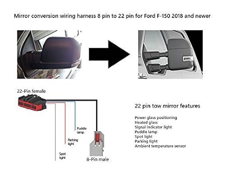 Ford Wiring Harnes Connector Power Mirro Heated And Turnsignel - Wiring