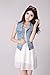 Eternal Women Winter Spring Cotton Sleeveless Jeans Denim Vest Jacket Outerwear Clothes (L, Vest-1)