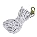 Peakworks Fall Protection V84084025 Vertical Lifeline Rope with Back Splice and Snap Hook, 25 ft. Length, White primary