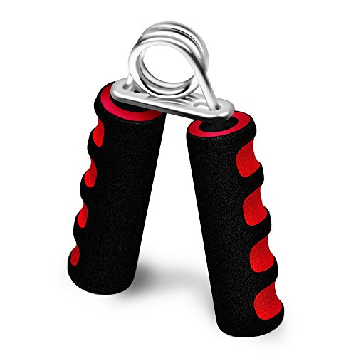 Hand Grip Strengthener, Finger Gripper, Hand Grippers, Quickly Increase Hand Wrist Finger Forearm Strength, Perfect for Musicians Athletes and Hand Rehabilitation Exercising (Red)