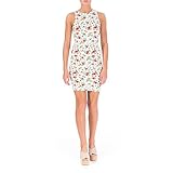 Energie Womens Juniors Knit Floral Print Casual Dress White M