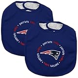 Baby Fanatic Team Color Bibs, New England Patriots, 2-Count