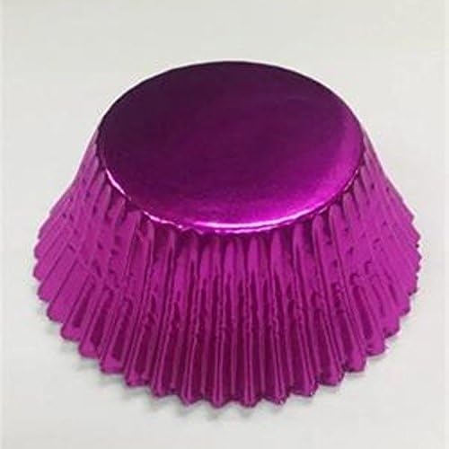 100pcs Foil Paper Cupcake Liners Pure Color Cup Cake Tools Baking Cups Decorating Liner Mold Muffin (purple)