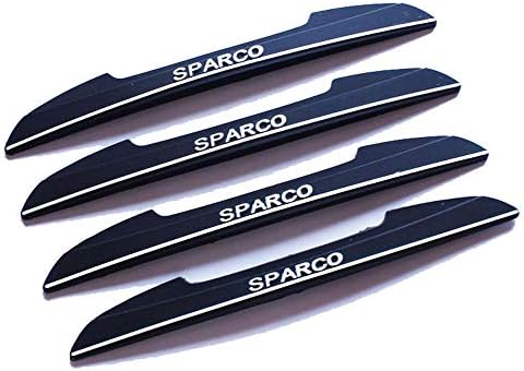 Universal Auto Door Side Edge Protection Guard Carbon Fiber Anti-Scratch Protector Trim Sticker for Car SUV Pickup Truck (4x),Black