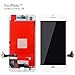 For iPhone 7 Screen Replacement White LCD Display Touch Screen Digitizer Frame Assembly Full Set with Free Tools and Professional Glass Screen Protector for iPhone 7 (4.7 inches) (White)