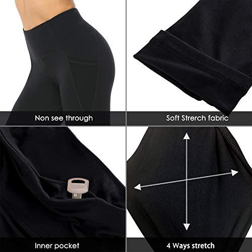 image for Edeey Yoga Pants for Women High Waisted Leggings with Pockets Spandex 