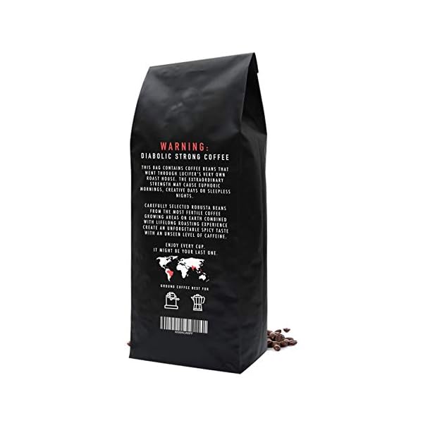 LUCIFERS ROAST Kaffeebohnen by KIQO aus Italien - sehr starker Espresso - säurearm - für Kaffeevollautomaten oder… – Bild 6