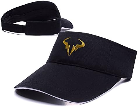 DEBANG Rafael Nadal Tennis Player Logo Adjustable Visor Cap Embroidery Sun Hat Sports Visors